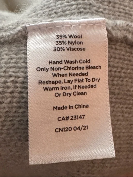 Talbots Light Gray Open-Front Knit Blazer - Picture 3 of 3